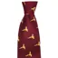 Hoggs of Fife Flying Pheasant Silk Country Tie in Wine